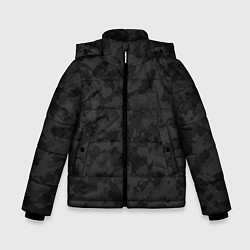 Куртка зимняя для мальчика СПЕЦ КАМУФЛЯЖ, цвет: 3D-черный