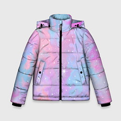 Куртка зимняя для мальчика Просто космос, цвет: 3D-светло-серый