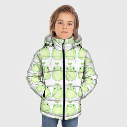 Куртка зимняя для мальчика Лягушки-росточки, цвет: 3D-черный — фото 2
