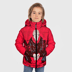 Куртка зимняя для мальчика Итадори Юдзи Магическая Битва, цвет: 3D-черный — фото 2