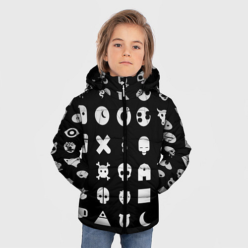 Зимняя куртка для мальчика Любовь смерть и роботы / 3D-Черный – фото 3