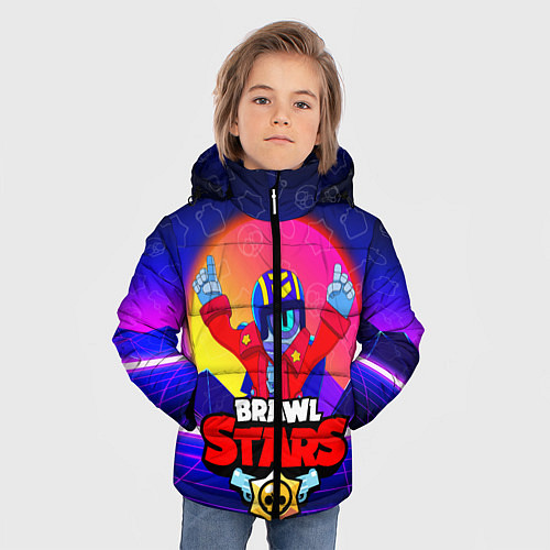 Зимняя куртка для мальчика BRAWL STARS STU / 3D-Черный – фото 3