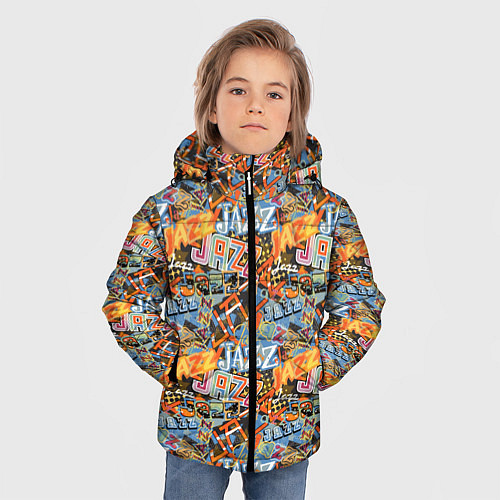 Зимняя куртка для мальчика Jazz / 3D-Черный – фото 3