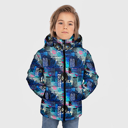 Зимняя куртка для мальчика Blues / 3D-Черный – фото 3