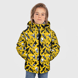 Куртка зимняя для мальчика Рок, цвет: 3D-черный — фото 2