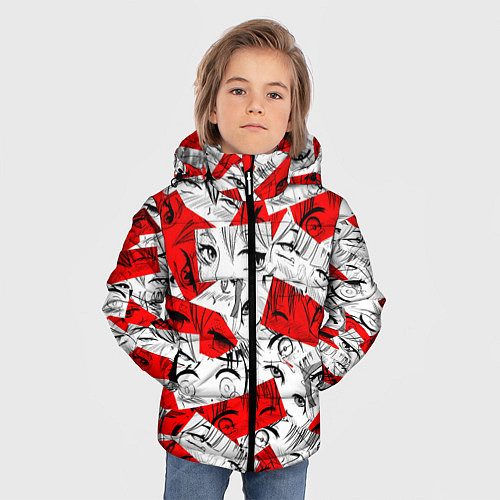 Зимняя куртка для мальчика SENPAI / 3D-Черный – фото 3