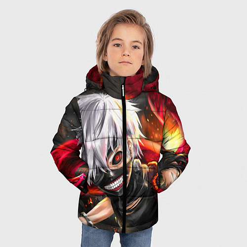 Зимняя куртка для мальчика ТОКИЙСКИЙ ГУЛЬ / 3D-Черный – фото 3