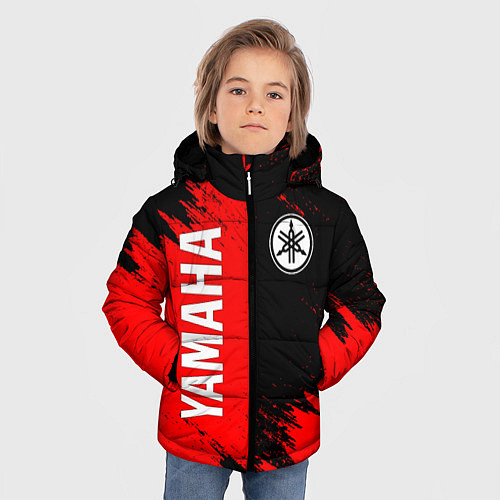 Зимняя куртка для мальчика YAMAHA ЯМАХА / 3D-Черный – фото 3
