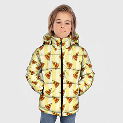 Куртка зимняя для мальчика Кусочки Пиццы, цвет: 3D-красный — фото 2