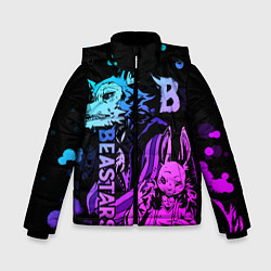 Куртка зимняя для мальчика BEASTARS, Легоши и Хару, цвет: 3D-черный