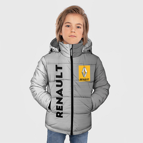 Зимняя куртка для мальчика Renault Сталь / 3D-Черный – фото 3