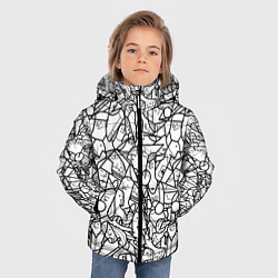 Куртка зимняя для мальчика Масса людей, цвет: 3D-черный — фото 2