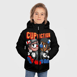 Куртка зимняя для мальчика CUP FICTION, цвет: 3D-светло-серый — фото 2