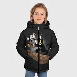 Куртка зимняя для мальчика CUPHEAD, цвет: 3D-красный — фото 2