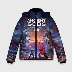 Куртка зимняя для мальчика DOOM Eternal: The Ancient Gods, цвет: 3D-светло-серый
