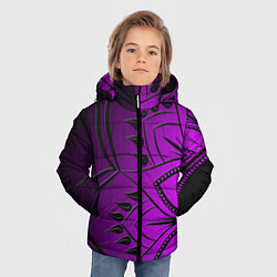 Куртка зимняя для мальчика Сирень 3D, цвет: 3D-черный — фото 2
