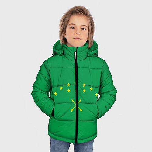 Зимняя куртка для мальчика Адыгея / 3D-Черный – фото 3