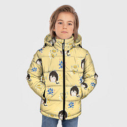 Куртка зимняя для мальчика Чиби Чжун Ли, цвет: 3D-черный — фото 2