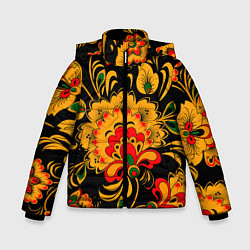 Куртка зимняя для мальчика Хохлома, цвет: 3D-черный