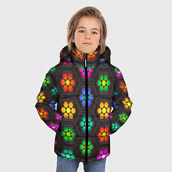Куртка зимняя для мальчика Наночастицы, цвет: 3D-черный — фото 2