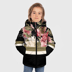 Куртка зимняя для мальчика Розы, цвет: 3D-светло-серый — фото 2