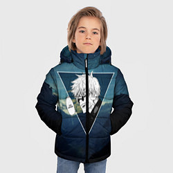 Куртка зимняя для мальчика Магическая Битва - Ты плачешь?, цвет: 3D-светло-серый — фото 2