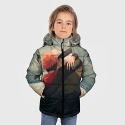 Куртка зимняя для мальчика Hug Jujutsu kai, цвет: 3D-светло-серый — фото 2
