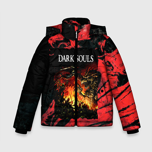 Зимняя куртка для мальчика DARKSOULS DRAGON AGE / 3D-Светло-серый – фото 1