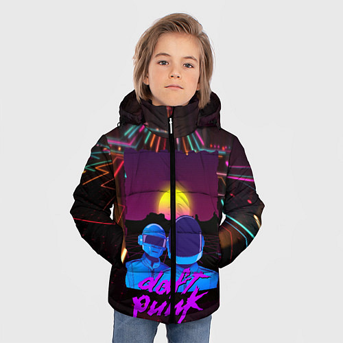 Зимняя куртка для мальчика Daft Punk Electrix / 3D-Черный – фото 3