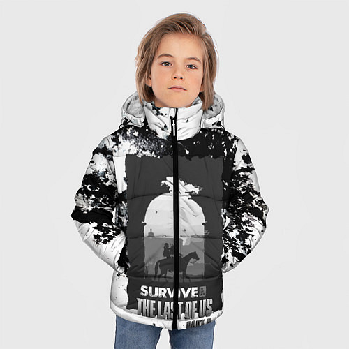 Зимняя куртка для мальчика The Last of US SURVIVE / 3D-Черный – фото 3