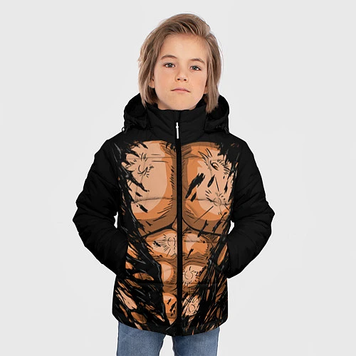 Зимняя куртка для мальчика Идеальный Торс / 3D-Черный – фото 3