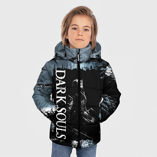 Зимняя куртка для мальчика Darksouls the game / 3D-Черный – фото 3