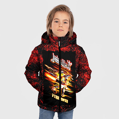 Зимняя куртка для мальчика JUDAS PRIEST rock / 3D-Черный – фото 3
