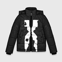 Куртка зимняя для мальчика The X, цвет: 3D-черный
