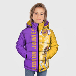 Куртка зимняя для мальчика Леброн NBA, цвет: 3D-светло-серый — фото 2