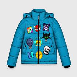 Зимняя куртка для мальчика Geometry Dash Icons