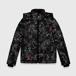 Куртка зимняя для мальчика Волки Wolwes, цвет: 3D-светло-серый