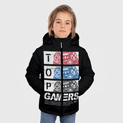 Куртка зимняя для мальчика TOP GAMER ТОП ГЕЙМЕР, цвет: 3D-черный — фото 2