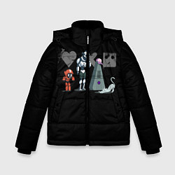 Куртка зимняя для мальчика Любовь, Смерть & Роботы, цвет: 3D-светло-серый