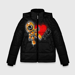 Куртка зимняя для мальчика K-VRC Love Death and Robots, цвет: 3D-черный