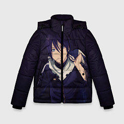 Куртка зимняя для мальчика Ято Бездомный бог, цвет: 3D-черный