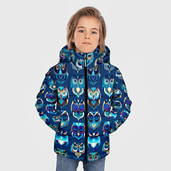 Куртка зимняя для мальчика Совы, цвет: 3D-красный — фото 2
