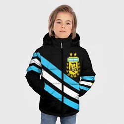 Куртка зимняя для мальчика Сборная Аргентины, цвет: 3D-черный — фото 2