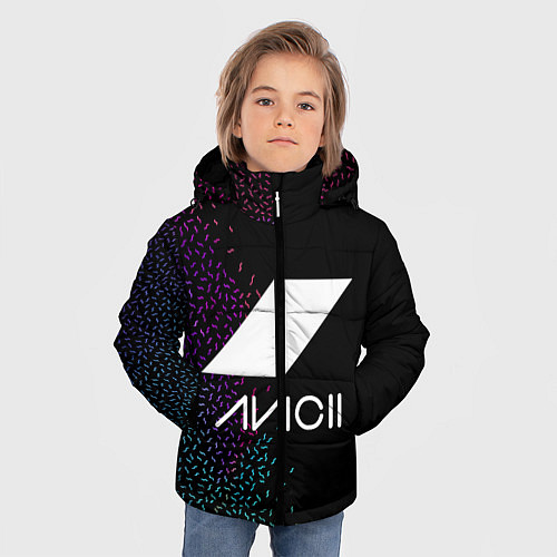 Зимняя куртка для мальчика AVICII RAIBOW STYLE / 3D-Черный – фото 3