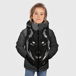 Куртка зимняя для мальчика Демон волк, цвет: 3D-черный — фото 2