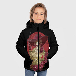 Куртка зимняя для мальчика Мадам Димитреску, цвет: 3D-черный — фото 2