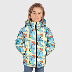 Куртка зимняя для мальчика Rainbow Dash, цвет: 3D-черный — фото 2