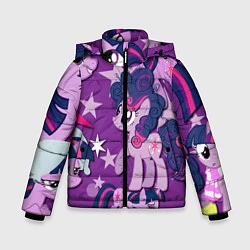 Куртка зимняя для мальчика Twilight Sparkle, цвет: 3D-черный