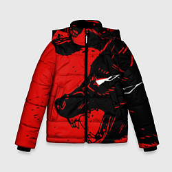 Зимняя куртка для мальчика Красный волк 3D