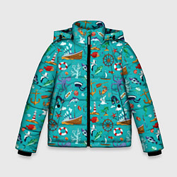 Зимняя куртка для мальчика Морские обитатели